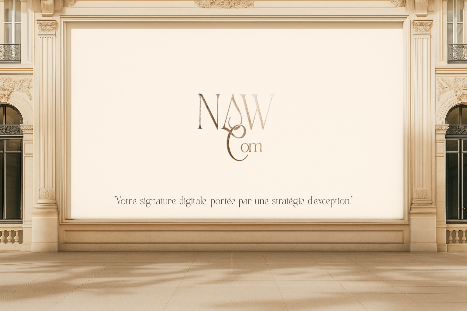 “Votre signature digitale, portée par une stratégie d’exception.”